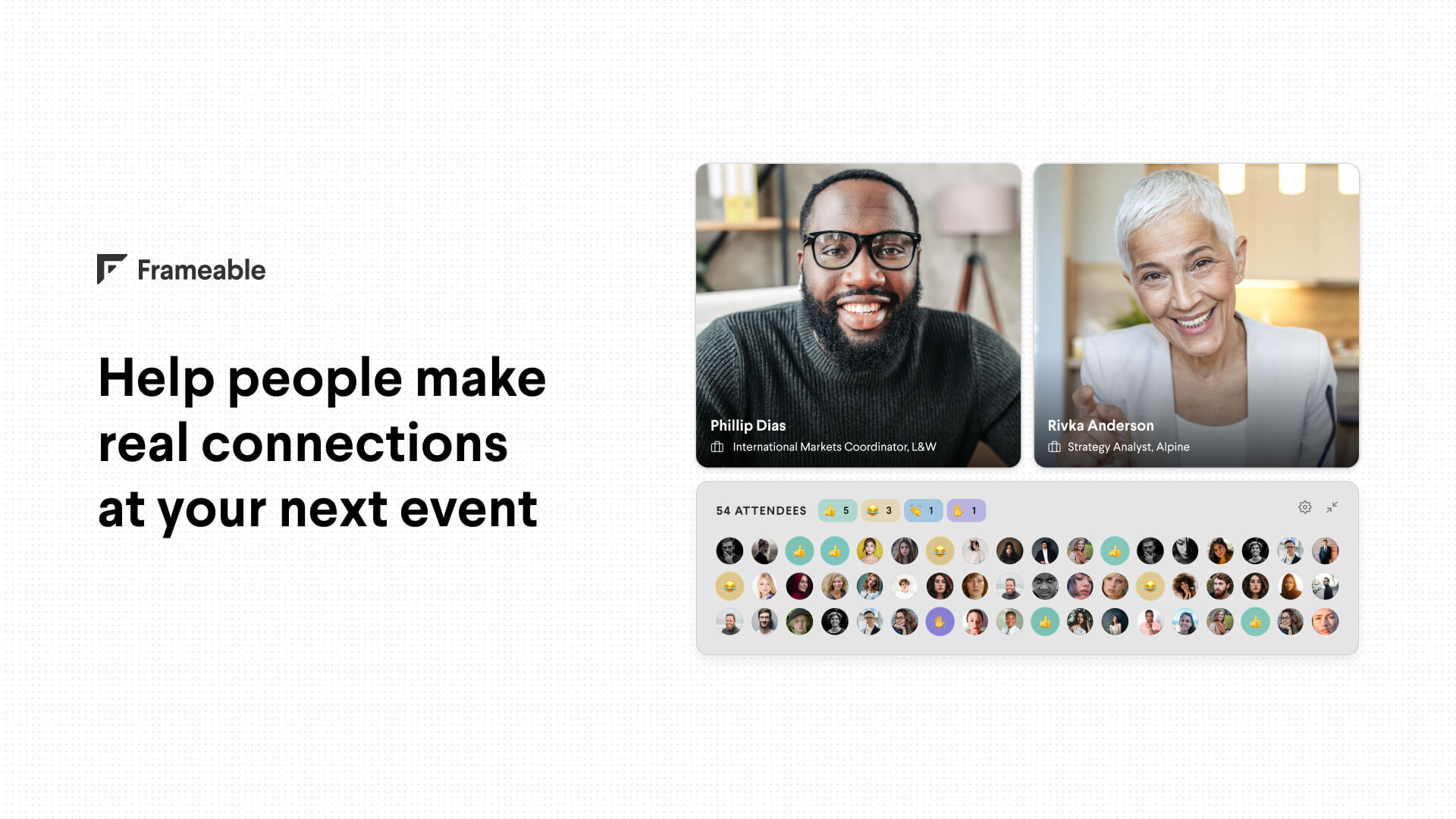 Presenters' guide Frameable Events