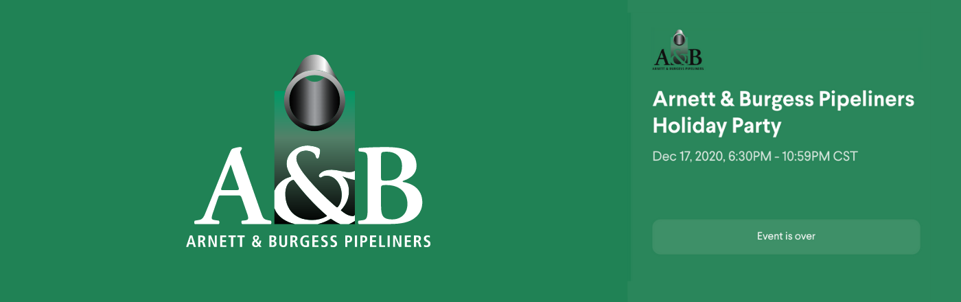 Arnett and Burgess Pipelines logo on green background