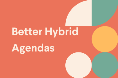 better hybrid event agendas