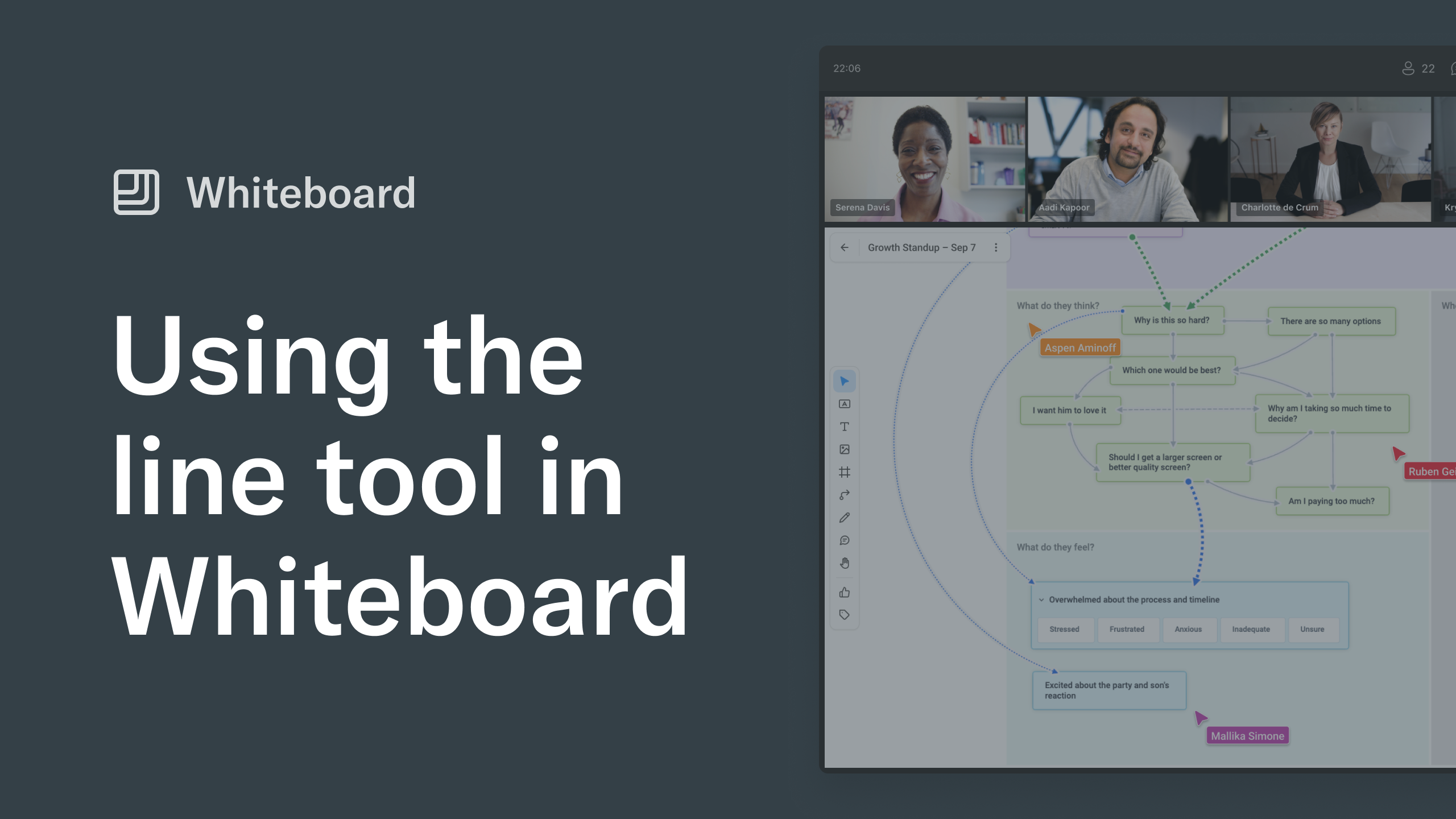 Using the Line Tool in Whiteboard